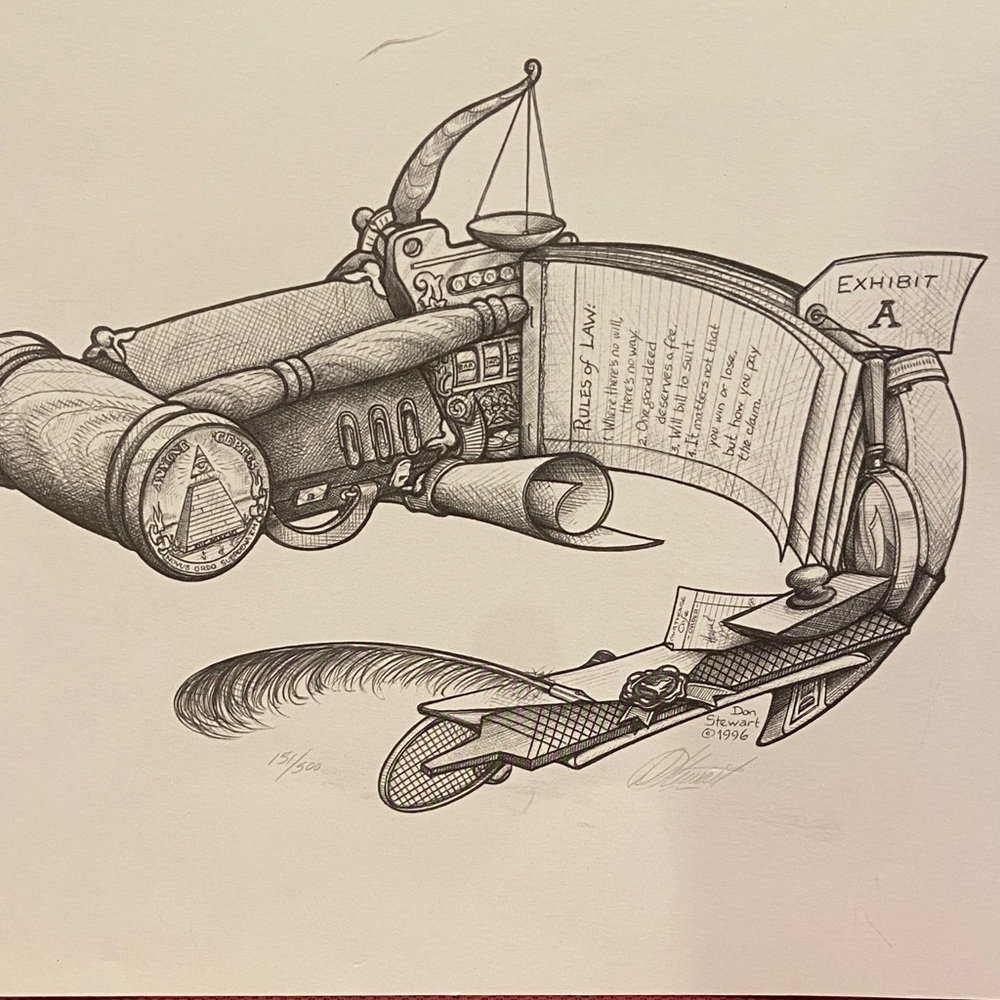Original numbered print by artist Don Stewart
